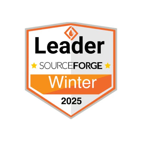 SourceForge Winter 2025 Leader elismerés a Pipedrive CRM rendszernek